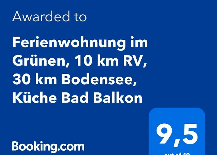 Ferienwohnung im Grünen, 10 km RV, 30 km Bodensee, Küche Bad Balkon Wolpertswende foto
